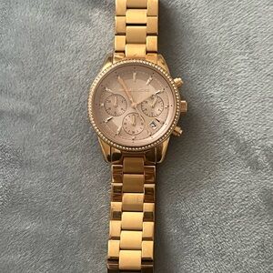 Michael Kors Gold Chronograph Watch